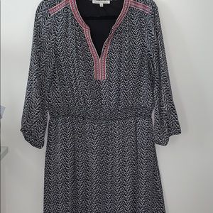 Daniel Rainn 3 Quarter Sleeve Mid Thigh Dress